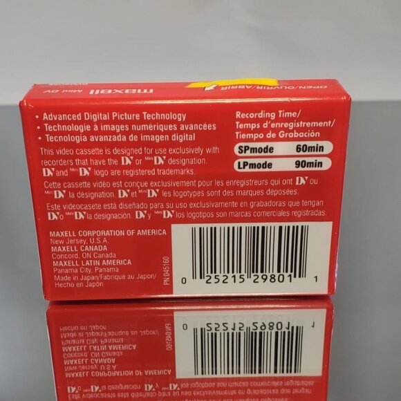 Maxell Mini DV Digital Video Blank Cassette 60 Minutes - NWT - Picture 2 of 4